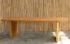  Product image 1 of the product “Natural Wood Table suar with wodden legs, 256cm length, 85cm widt, 78.5cm height. Table top 7cm thickness ”